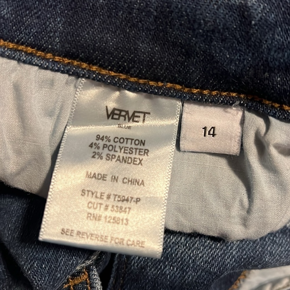 Vervet high rise skinny jeans frayed hem - Picture 4 of 4